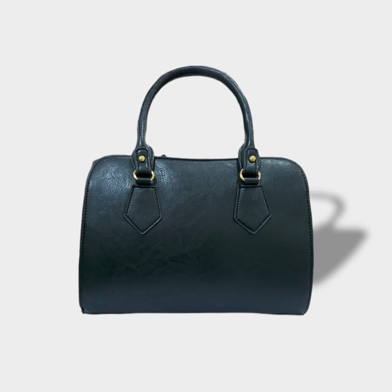 Black Leather Women's Hand Purse